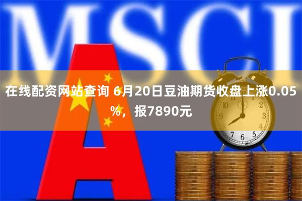 在线配资网站查询 6月20日豆油期货收盘上涨0.05%，报7890元