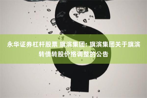 永华证券杠杆股票 旗滨集团: 旗滨集团关于旗滨转债转股价格调整的公告